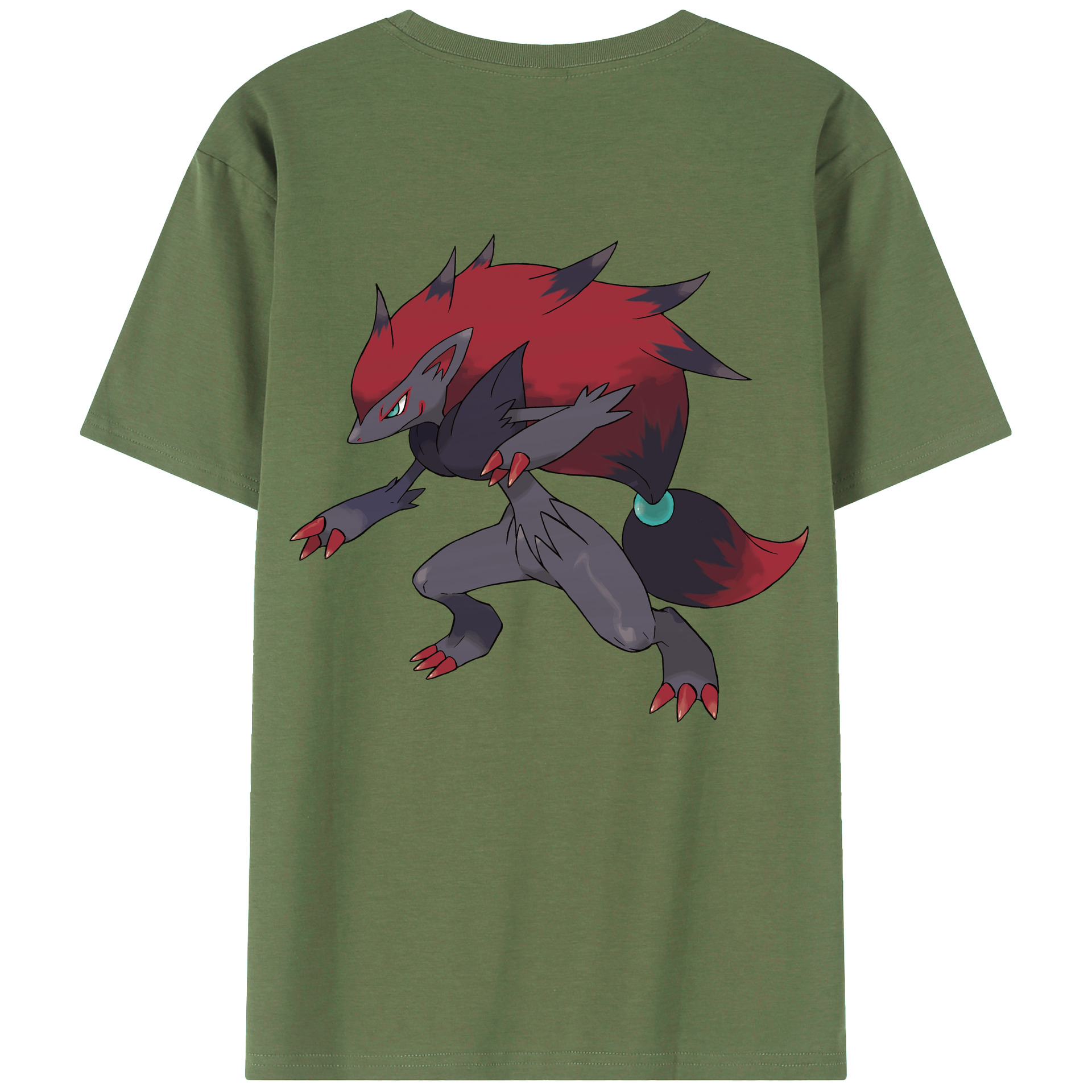 （画像用） ポケットモンスター Pokémon 綿100％ メンズ半袖Tシャツ（バックプリント） 通気性